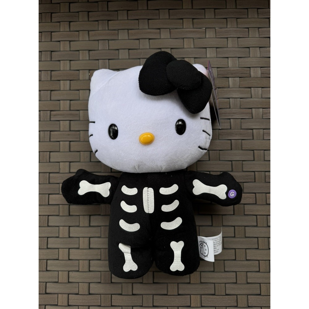 Hello‎ Kitty Halloween 2024 Side Stepper 13" Animated Musical Skeleton NWT Plush